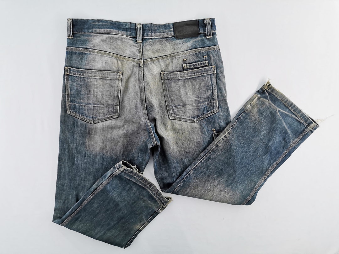 Stussy Jeans Distressed Stussy Denim Pants Stussy Made in Turkey 