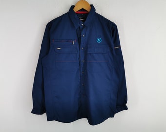 Kansai Jacket Vintage Kansai Button Workwear Jacket Size LL