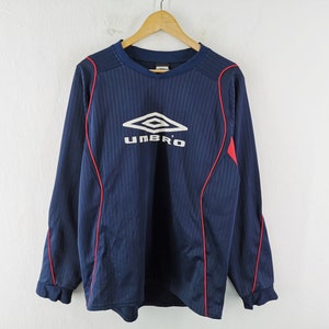90s UMBRO スウェット Vintage Umbro box fit oversize Big logo y2k sweatshirt Blue