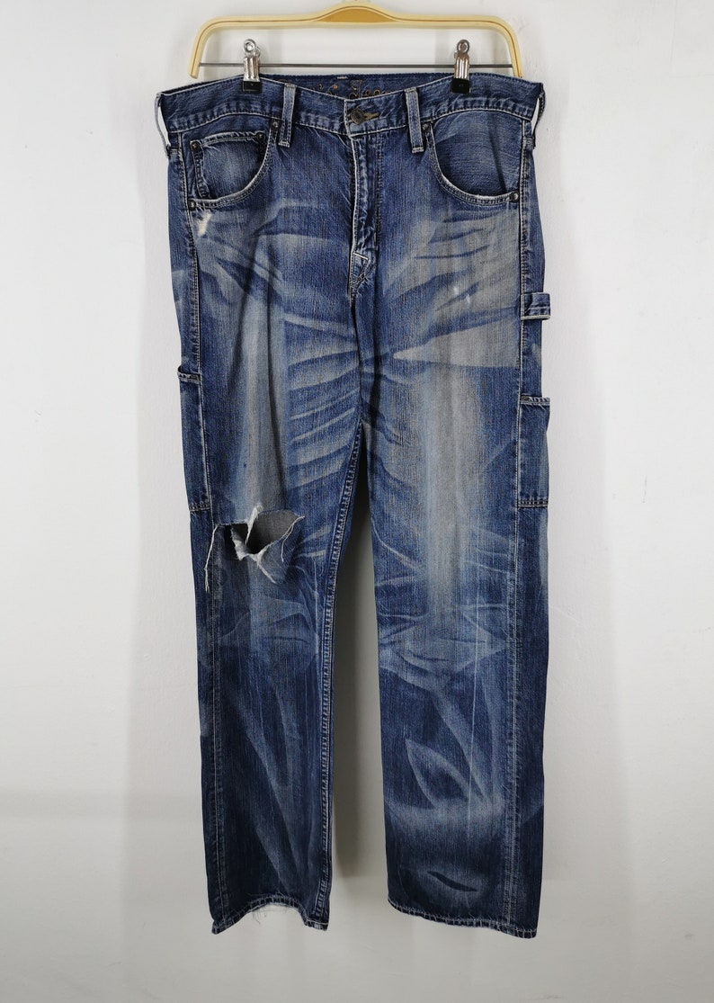 Levis 203 Jeans Distressed Größe 32 Levis 203 Denim Hose Levis 203 Carpenter Denim Jeanshose 32/33x32,5 Bild 3