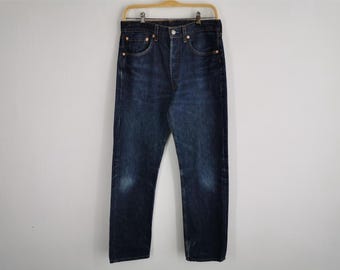 Levis Jeans Vintage 90s Levis Lot 501 Denim Jeans Made In USA Size 30/31x34