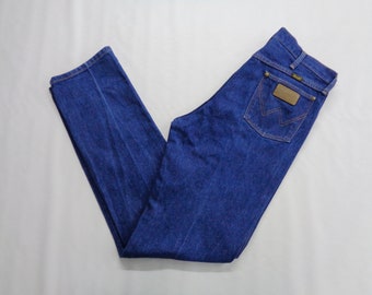 Vintage Wrangler Made In USA Denim Jeans Pants Size 33/34x35.5
