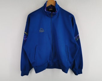 Vintage 90s Kappa Sports Big Logo Parka Jacket Gray Kappa Sherpa