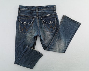 Wrangler Jeans Distressed vintage Taille M Wrangler Denim Pants vintage Wrangler Denim Jeans Pantalon Taille 32/33x28.5