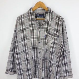 Kangol Pajama Vintage Kangol Shirt Vintage Kangol Sport Checkered Design Pyjama Shirt Size L image 2