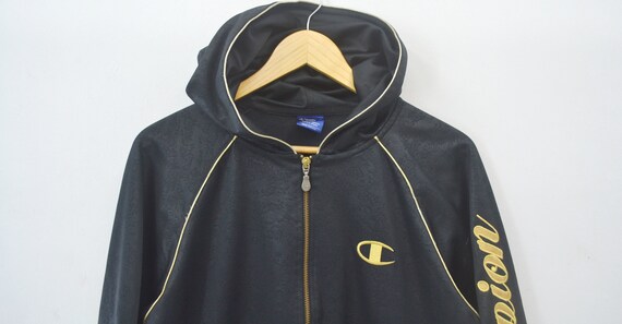 Champion track hoodie best sale