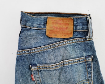 Levis 503 jeans versleten maat 32 Levis 503 denim jeans broek maat 32/33 x 29,5