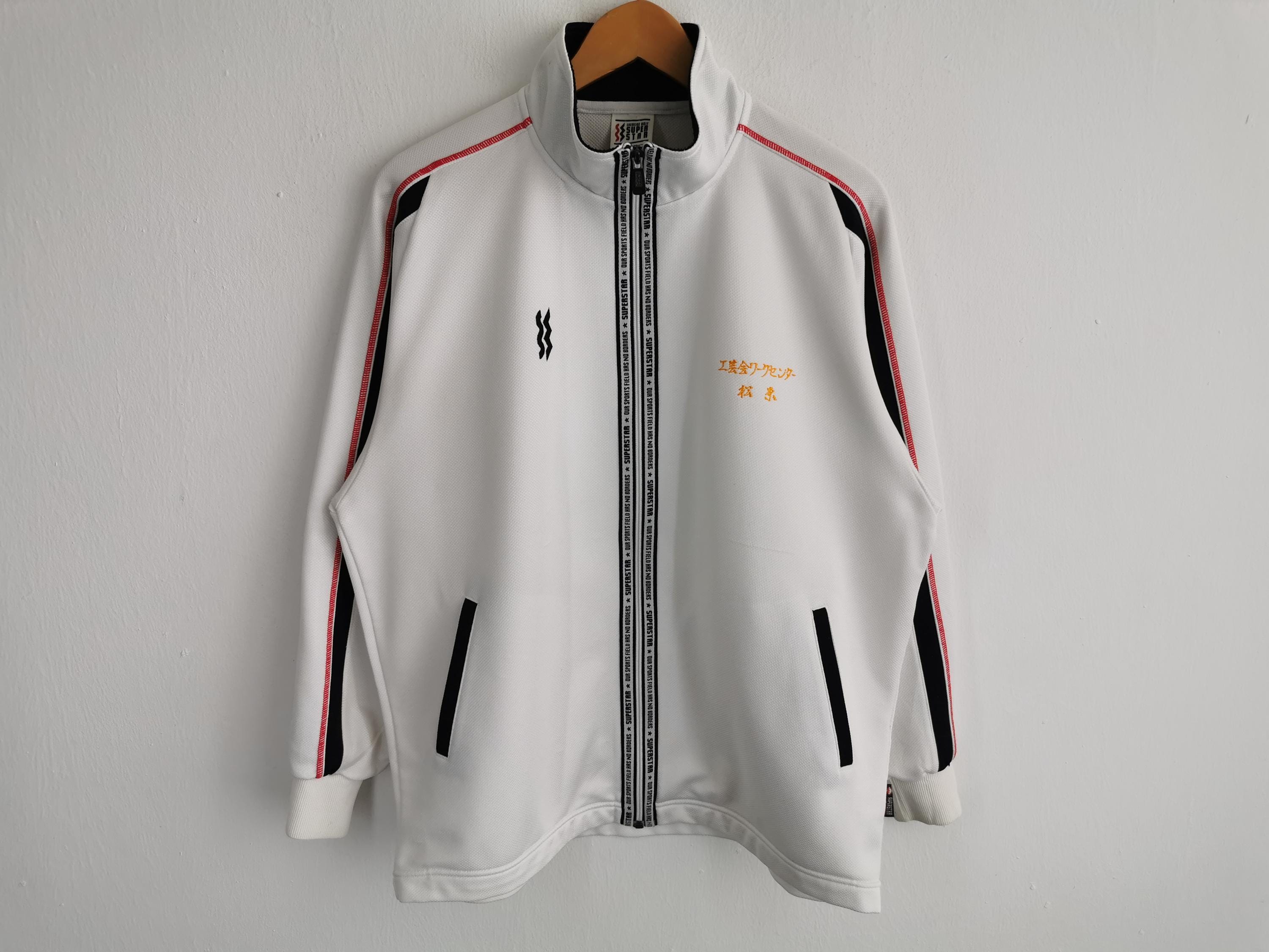 Mizuno Jacket Vintage 90s Size Jaspo L Mizuno Superstar Color