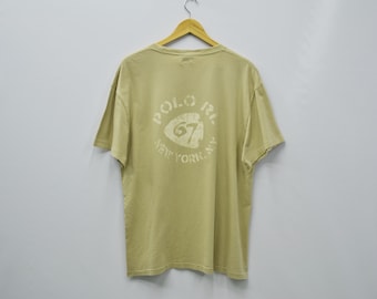 Polo Ralph Lauren Hemd Polo Ralph Lauren T-Shirt Polo Ralph Lauren 67 New York NY Taschen-T-Shirt T-Shirt Größe L