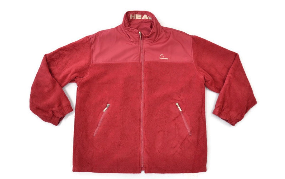 Head Jacket Vintage Head Fleece Jacket 90s Head Reversible Fleece