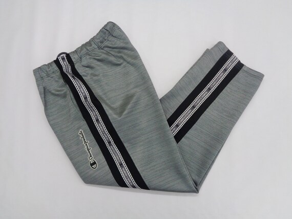 Champion retro tracksuit bottoms with sale logo taping