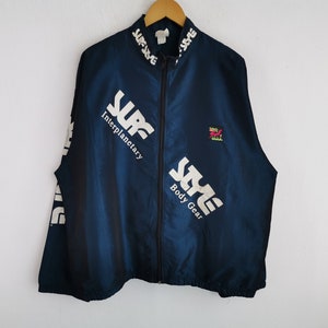 Surf Style Jacket Vintage Surf Style Body Gear Made In USA Windbreaker Jacket Size XL/XXL