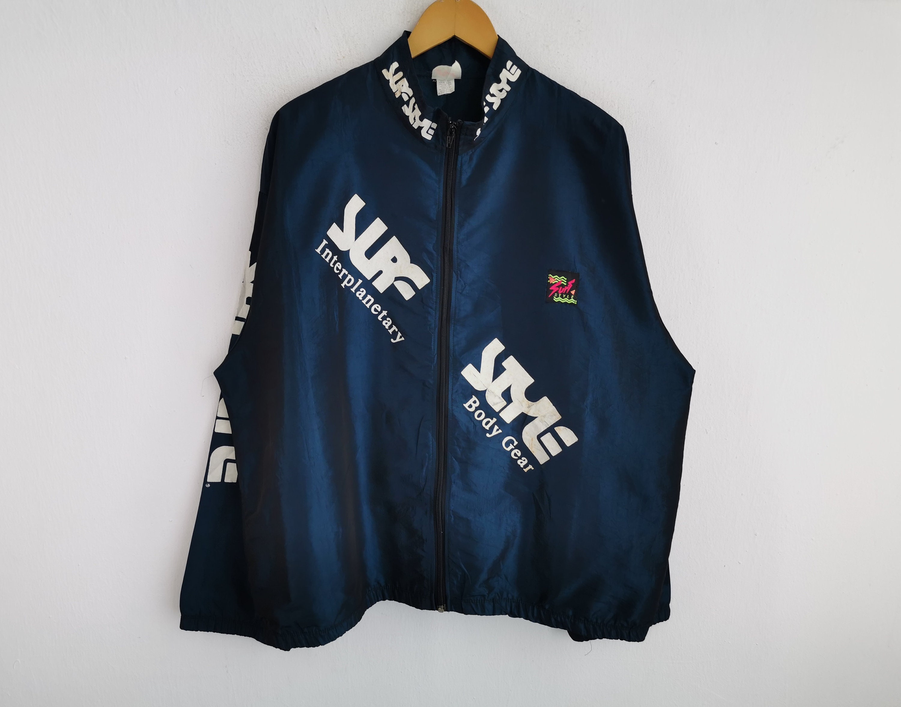 Surf Style Jacket Vintage Surf Style Body Gear Made In USA Windbreaker Jacket Size XL XXL