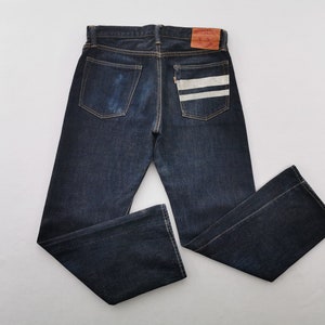 W31 Momotaro 0701 Tight Straight Selvedge Denim - Etsy