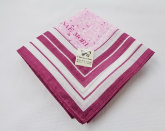 Hanae Mori Handkerchief Vintage Hanae Mori Hanky Hanae Mori Pocket Square Scarf