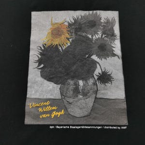 Vincent van Gogh Shirt Vincent van Gogh Sunflower Pop Art Tee T Shirt Size M