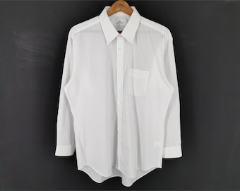 Overhemd Courreges Vintage Courreges-shirt met knopen gemaakt in Japan, maat L