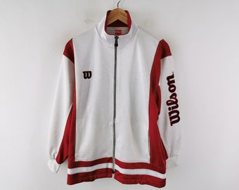 Wilson Jacket Vintage Wilson Track Jacket 90s Wilson Track Top Jacket Made In Japan Size S-M