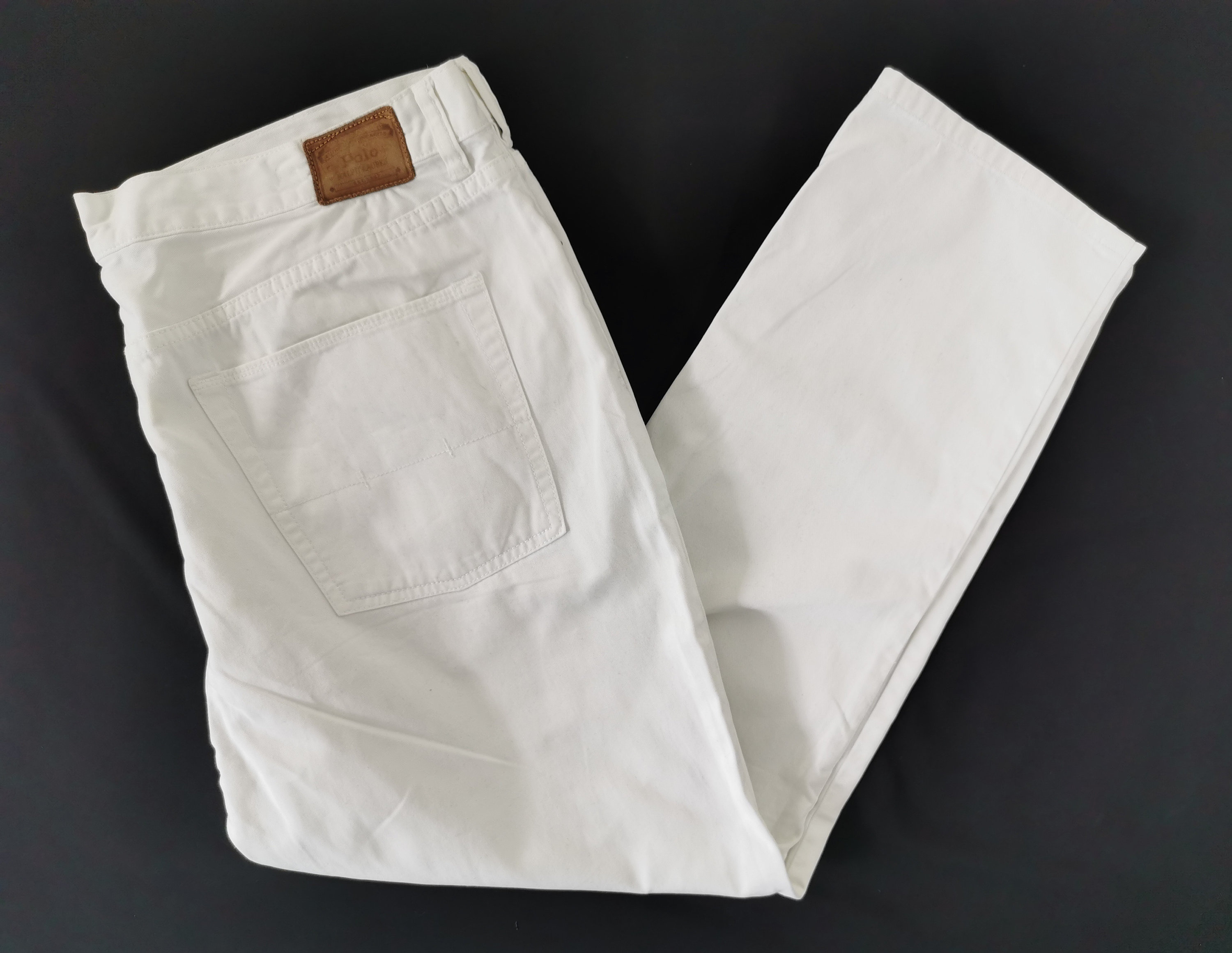 Ralph lauren white jeans mens 2025