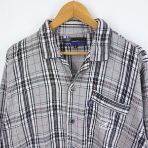 Kangol Pajama Vintage Kangol Shirt Vintage Kangol Sport Checkered Design Pyjama Shirt Size L image 3