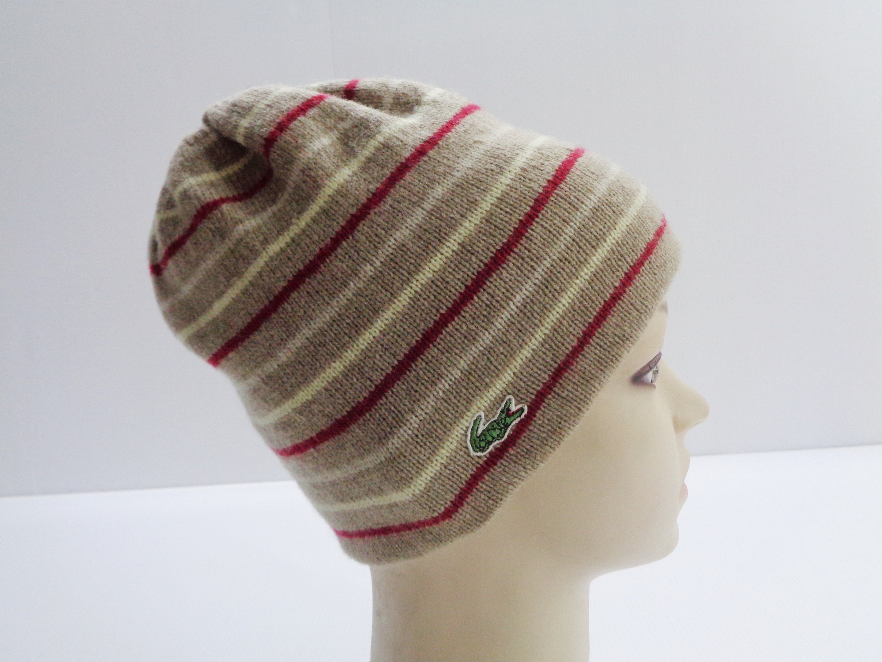 Lacoste Beanie Vintage Lacoste Winter Hat Vintage Lacoste Made - Etsy