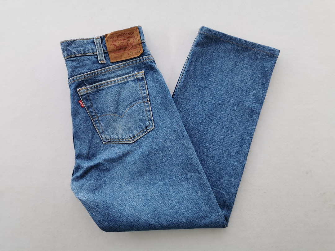 Vintage 90s Levis Lot 505-0217 Denim Jeans Made in USA Size 33x27