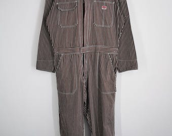 Dogman Coveralls Vintage 90s Dogman Hickory Denim Coveralls Size L