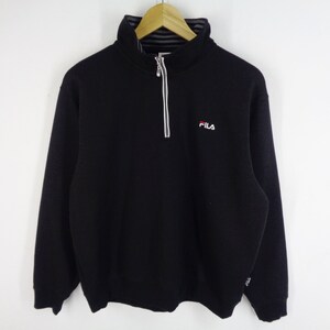 Fila Sweatshirt Vintage Fila Pullover Vintage Fila Half Zipper Pullover Sweatshirt Size L image 2