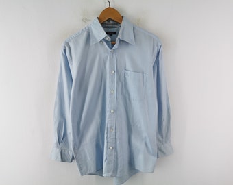 Burberry Hemd Vintage Burberry Knopf Schlichtes Hemd Größe M