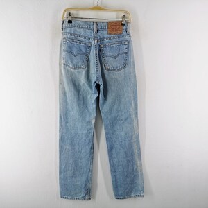 Levis 520 Jeans Distressed Vintage Levis 520 Denim Jeans Made In USA Size 28/29x33 image 2