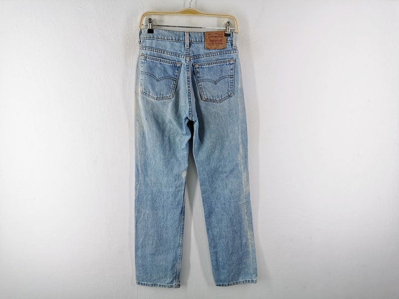 Levis 520 Jeans Distressed Vintage Levis 520 Denim Jeans Made In USA Size 28/29x33 image 2