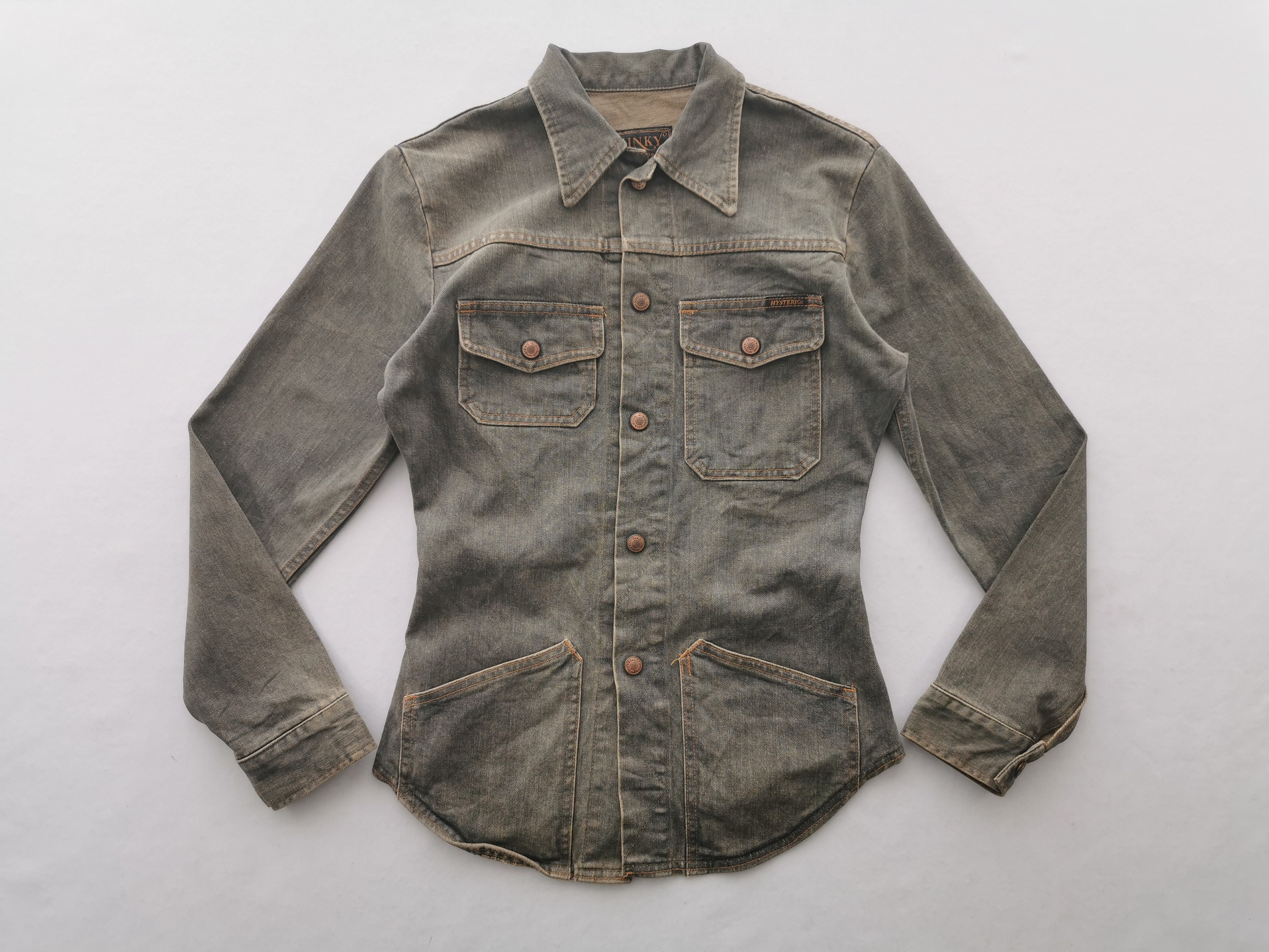 Hysteric Glamour Jacket Distressed Kinky Jeans Made in Japan Denim 
