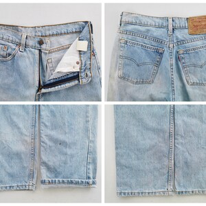 Levis 520 Jeans Distressed Vintage Levis 520 Denim Jeans Made In USA Size 28/29x33 image 9