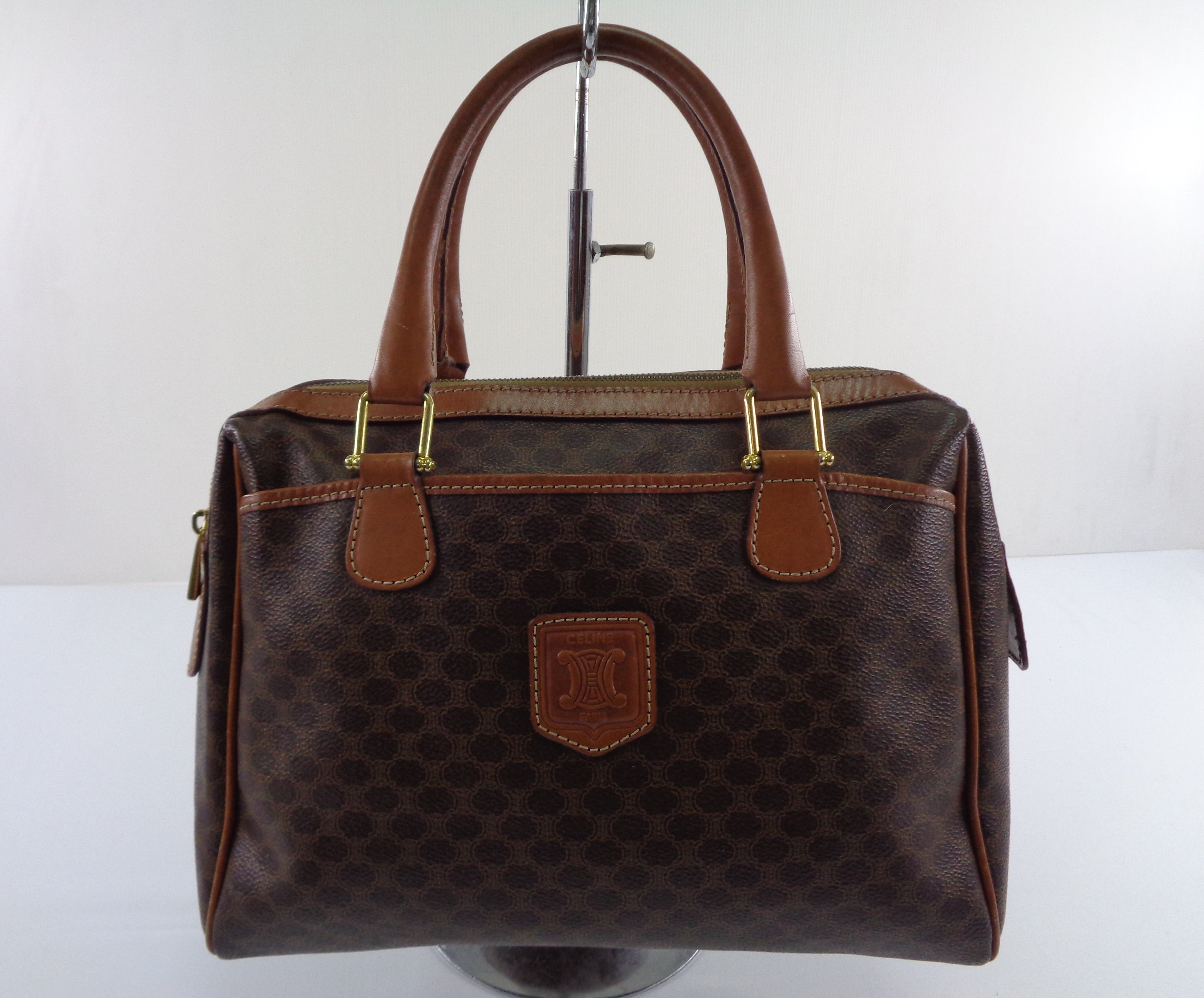 Used Celine Mini Boston Bag/Mini Shoulder/Pochette/Leather/Pnk/195113Dbc Bag