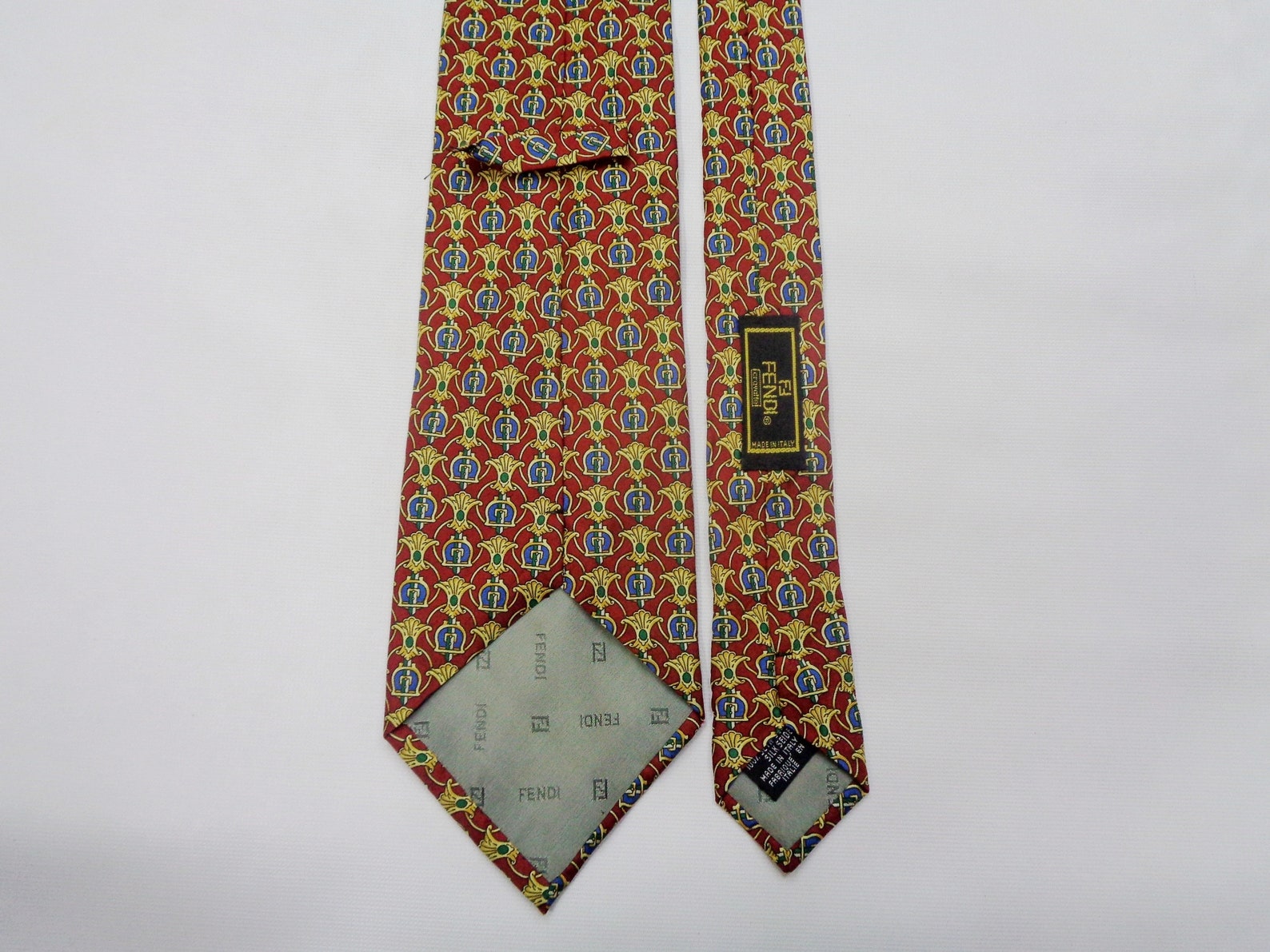 fendi silk tie
