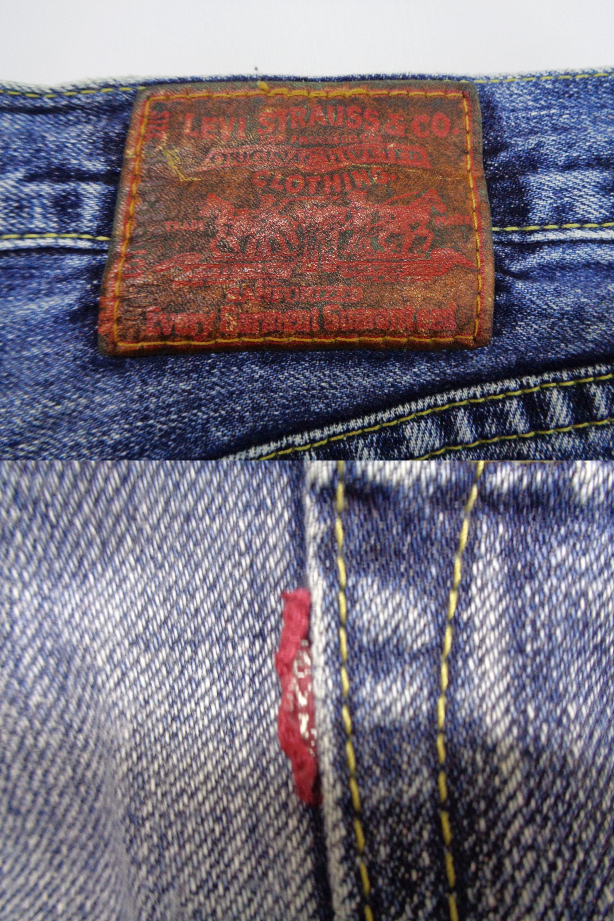 Levis Jeans Distressed Vintage Size 34 Levis Denim Pants | Etsy