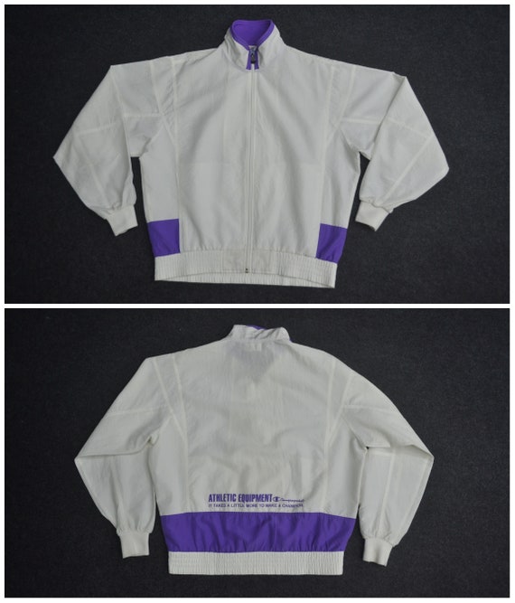 Champion coupe-vent Vintage des années glissière 90 Champion pull Champion piste à glissière années veste taille Jaspo O b78624 Champion coupe-vent Vintage des années glissière 90 Champion pull Champion piste à glissière années veste taille Jaspo O b78624