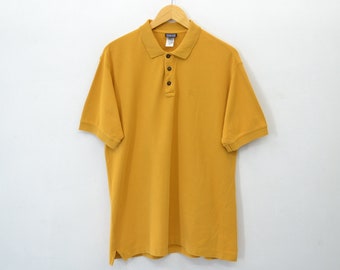 Vintage 1990s Patagonia Organic Cotton Mini Spell Out Logo Polo