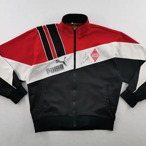 Urawa Reds Jacke Vintage 90er Jahre Puma Mitshubishi Urawa FC Made In Japan Multicolor Trainingsjacke Grösse L