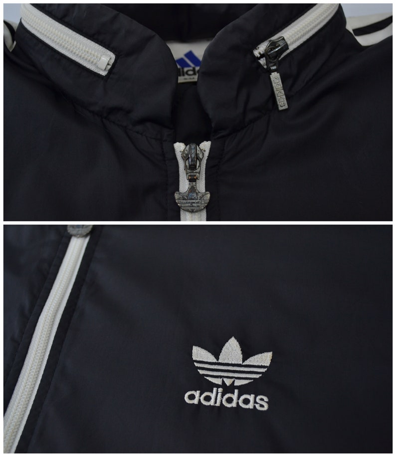 Adidas Jacket Vintage 90s Adidas Windbreaker Vintage Adidas Nylon Windbreaker Jacket Size M image 7