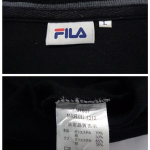 Fila Sweatshirt Vintage Fila Pullover Vintage Fila Half Zipper Pullover Sweatshirt Size L image 8