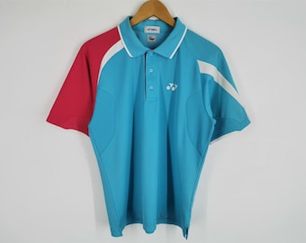 Camisa Yonex Vintage Talla Jaspo L Jersey Yonex Multicolor Hecho En Japón Talla M