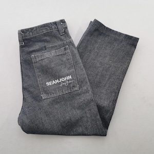 Jean Sean John Enfant, Taille 12, Noir, Jambe Droite, Occasion