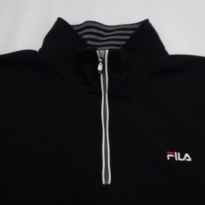 Fila Sweatshirt Vintage Fila Pullover Vintage Fila Half Zipper Pullover Sweatshirt Size L image 5