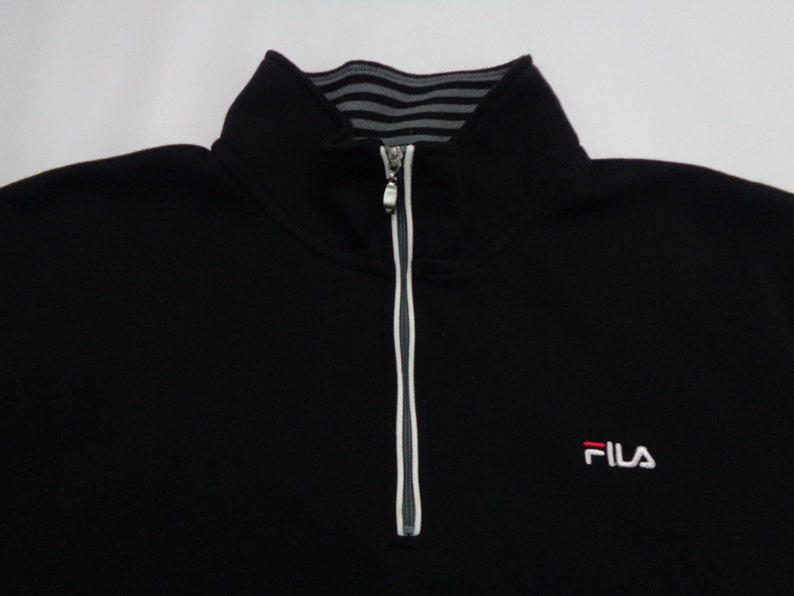 Fila Sweatshirt Vintage Fila Pullover Vintage Fila Half Zipper Pullover Sweatshirt Size L image 5
