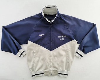 Vintage 1980s ASICS Spell Out Logo Full Zip Running