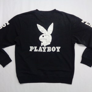Playboy Sweatshirt Playboy Pullover Playboy Spellout Pullover Sweatshirt Size XL