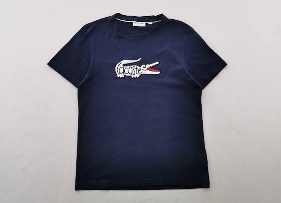Lacoste t shirt big logo hotsell