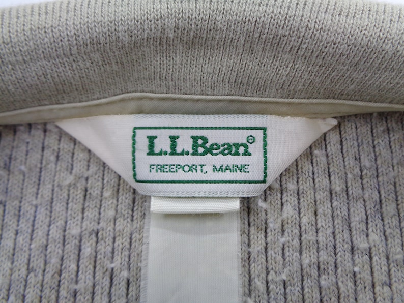 LL Bean Fleece Vintage Ll Bean Pullover Jacket L.L.Bean Made In USA Pullover Fleece Sweater Jacket Size LXL