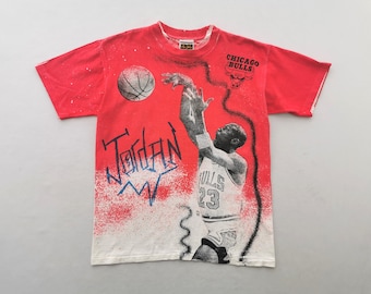 90年代 マイケル・ジョーダン シカゴ・ブルズ カリカチュア T